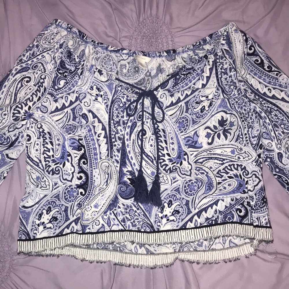 cute flowy off the shoulder top